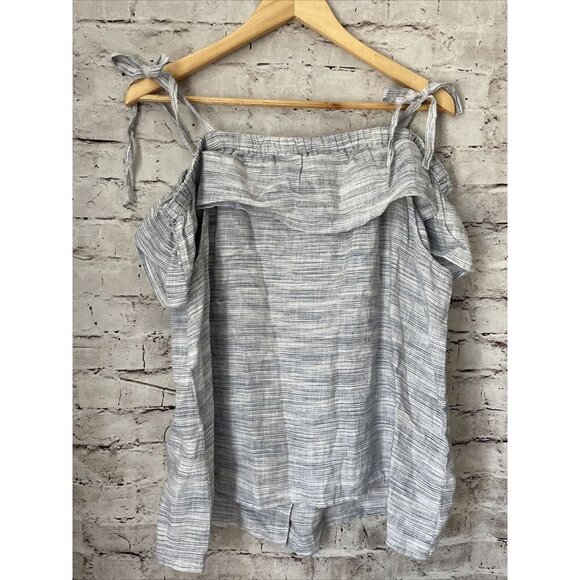 Lucky Brand Gray Buttoned Blouse - Picture 4 of 4